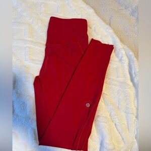 Lululemon Base Pace High-Rise Tight 28” – Dark Red (Size 6)